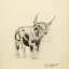 Gaston SUISSE (1896-1988) - Taureau.